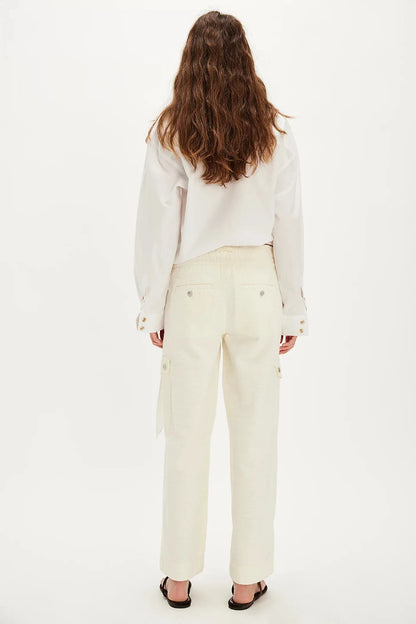 Free People Park Ave Pants – back view on model