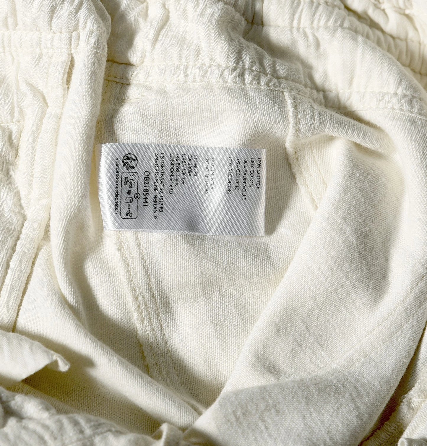 Free People Park Ave Pants – washcare white