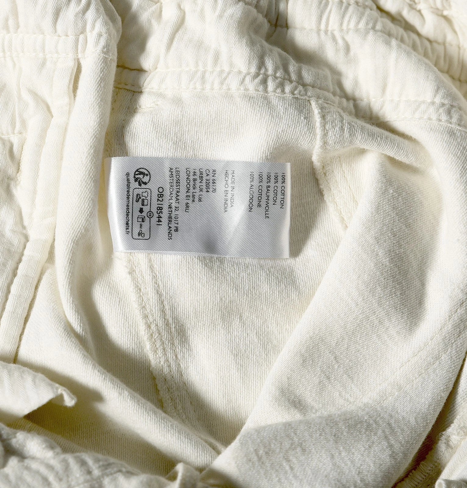 Free People Park Ave Pants – washcare white