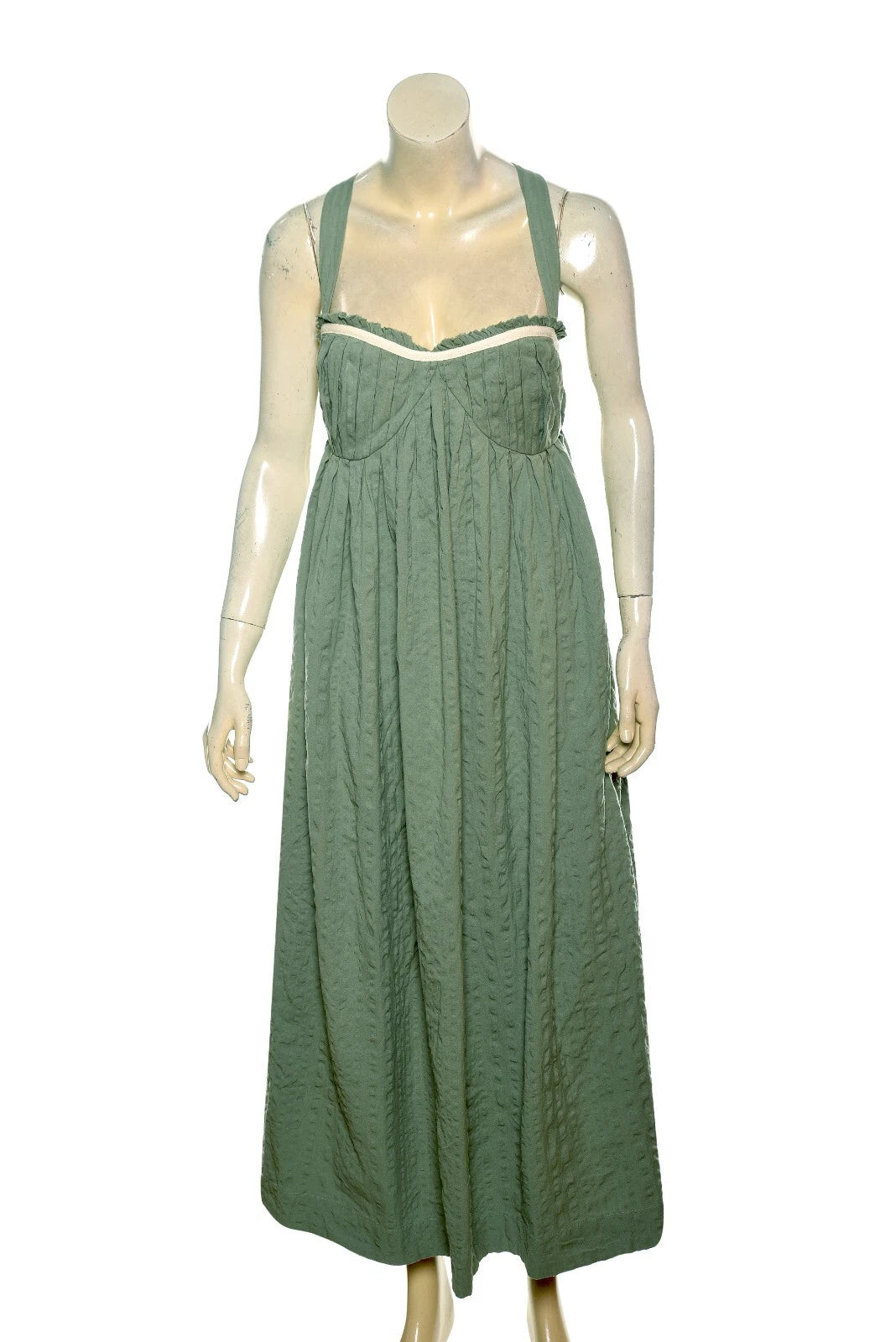 Free People Poppy Midi – front view green