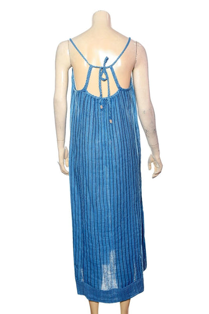 Free People Rio Reversible Midi – back view blue