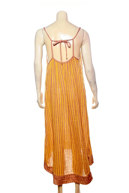 Free People Rio Reversible Midi – back view yellow