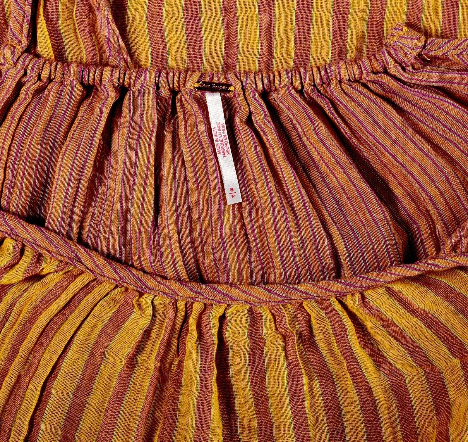 Free People Rio Reversible Midi – label size yellow