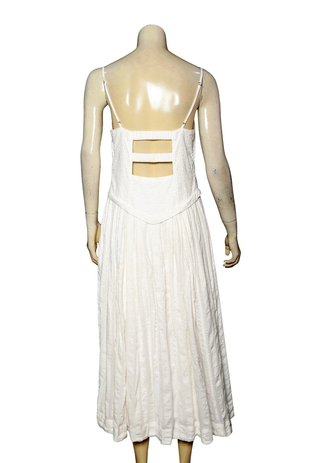 Free People Salvador Midi Dress – back view ivory