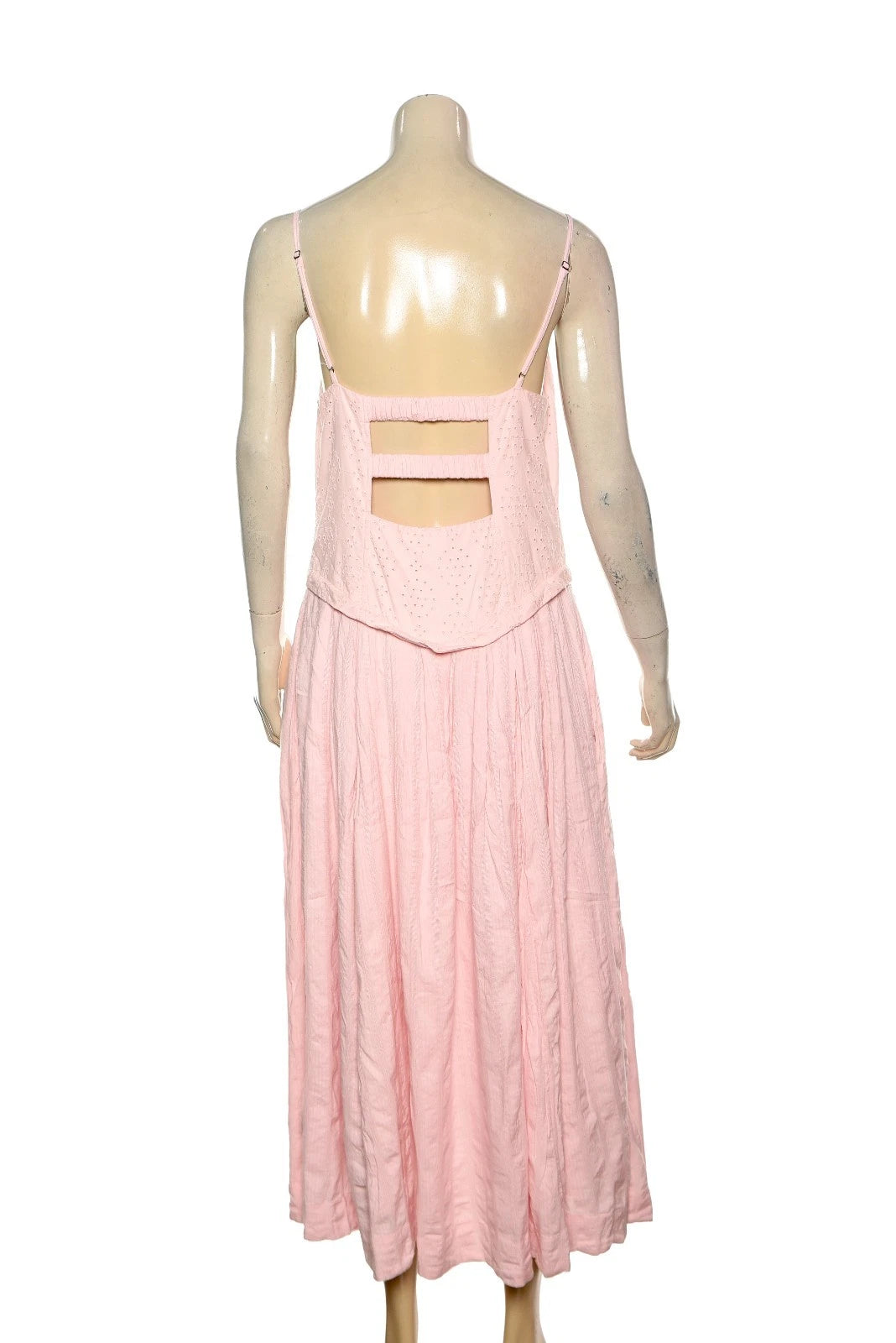 Free People Salvador Midi Dress – back view pink