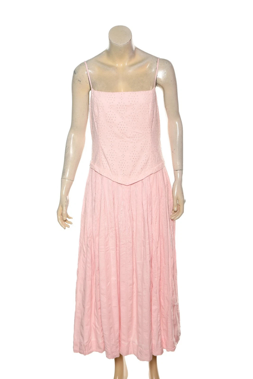 Free People Salvador Midi Dress – front view pink