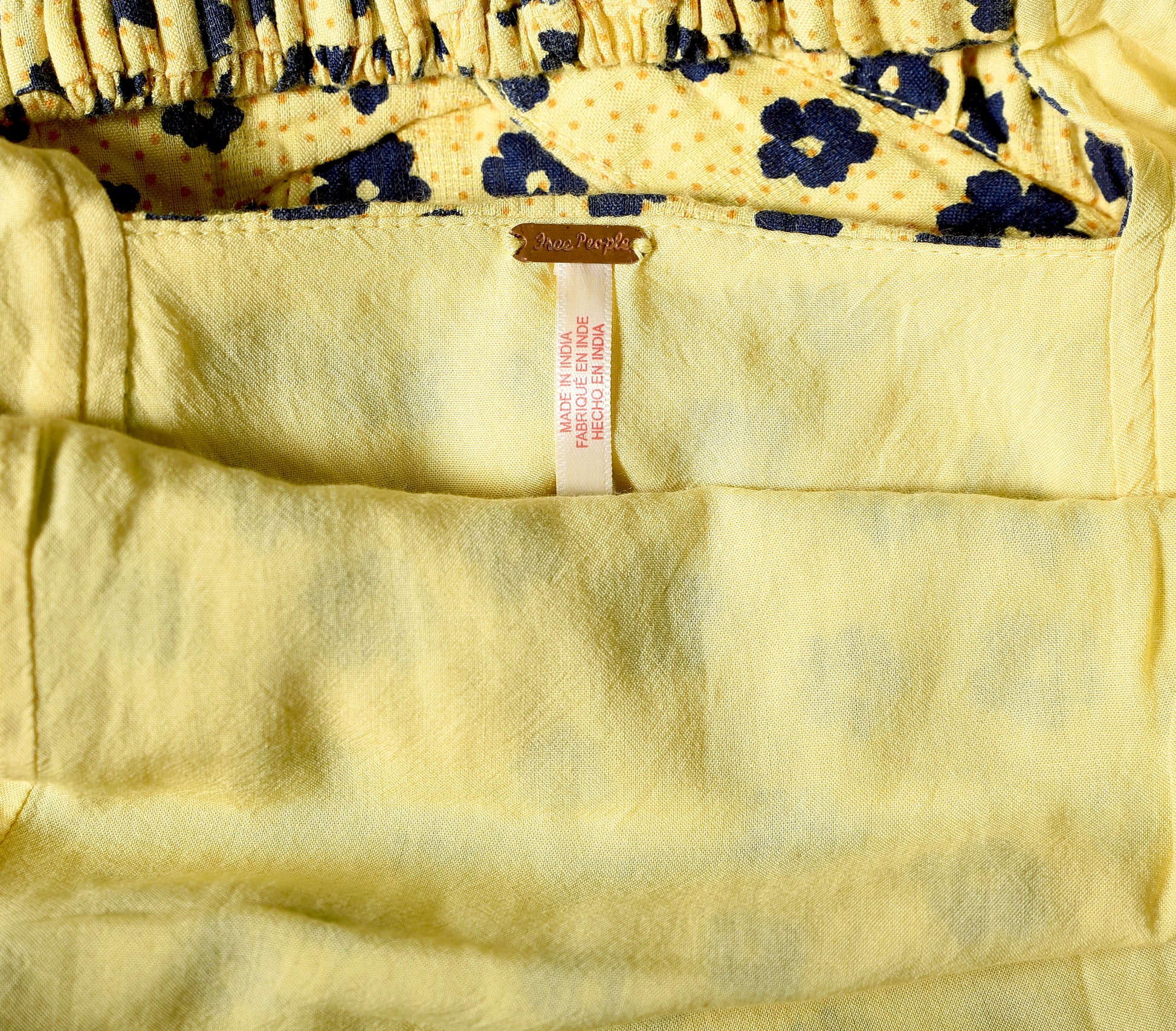 Free People Salvador Printed Midi Dress – label yellow