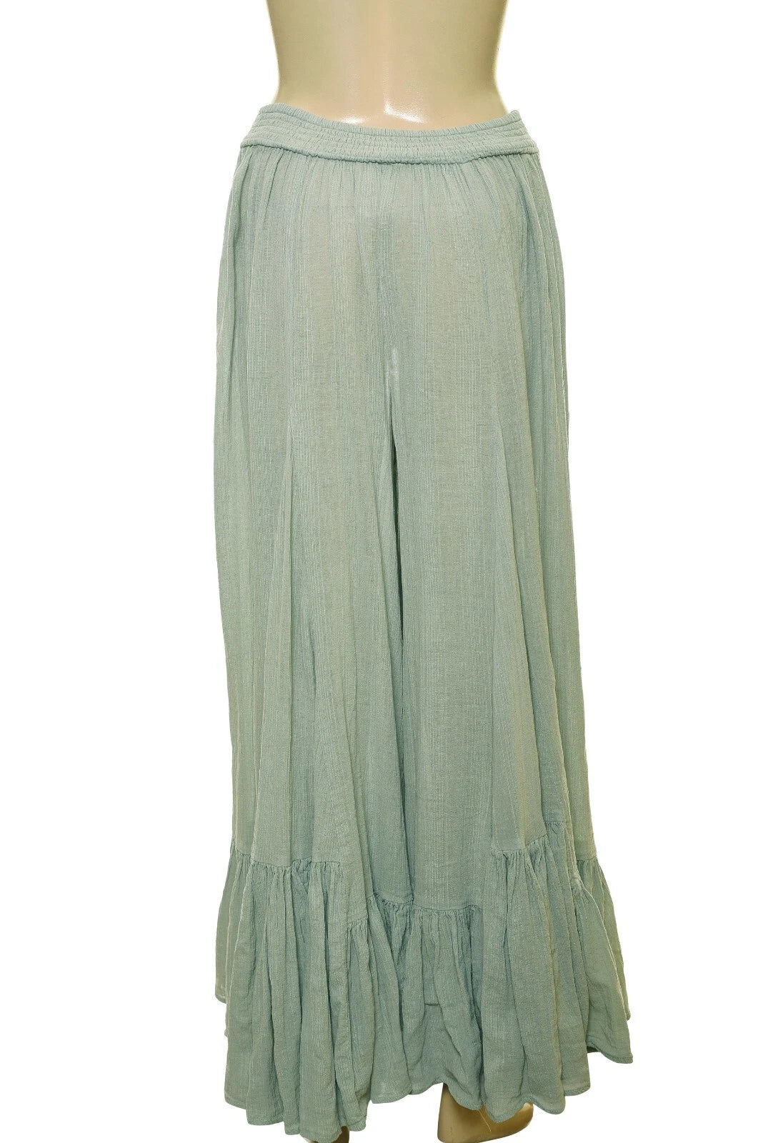 Free People Summer Kiss Godet Pants – back view green