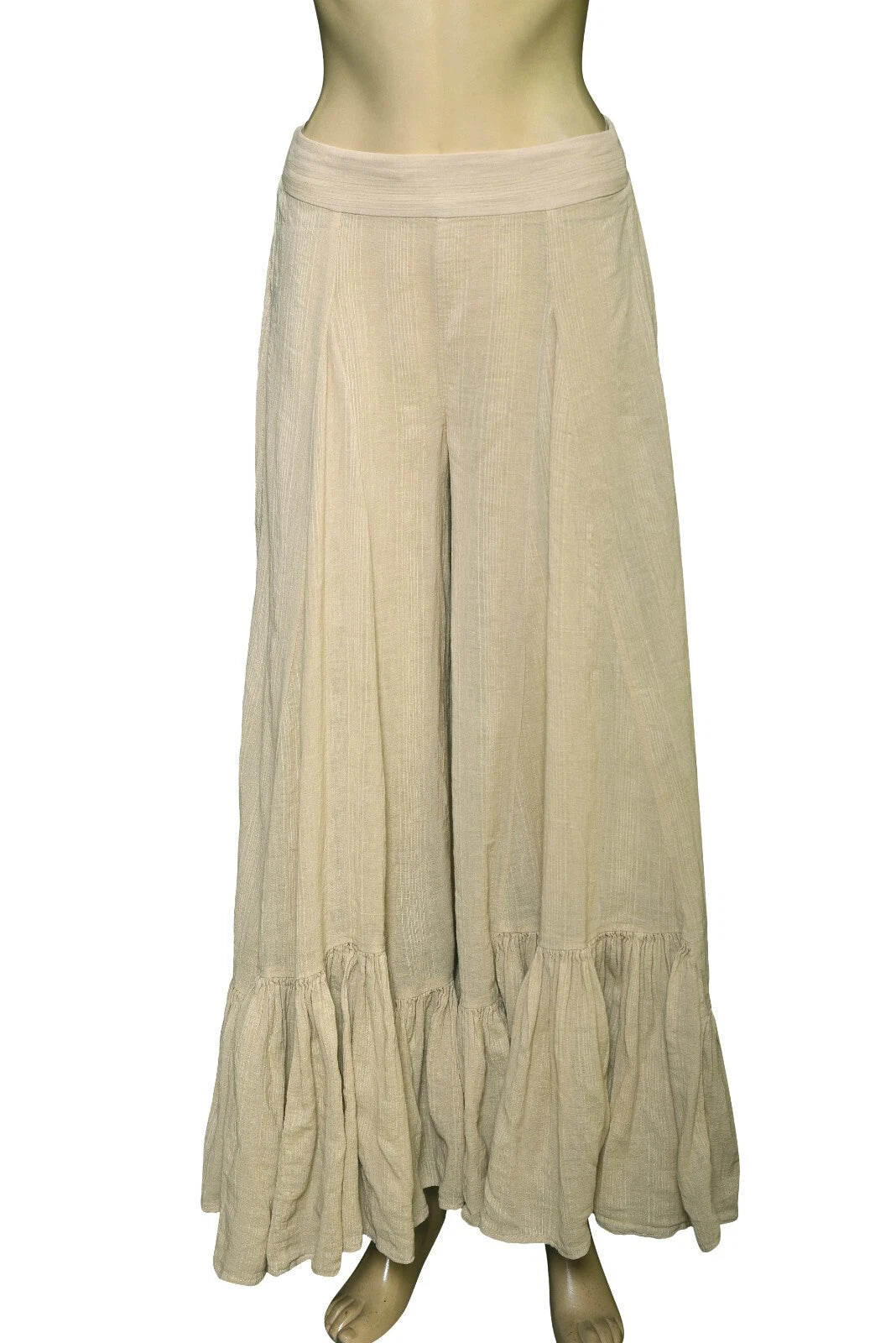 Free People Summer Kiss Godet Pants – front view beige