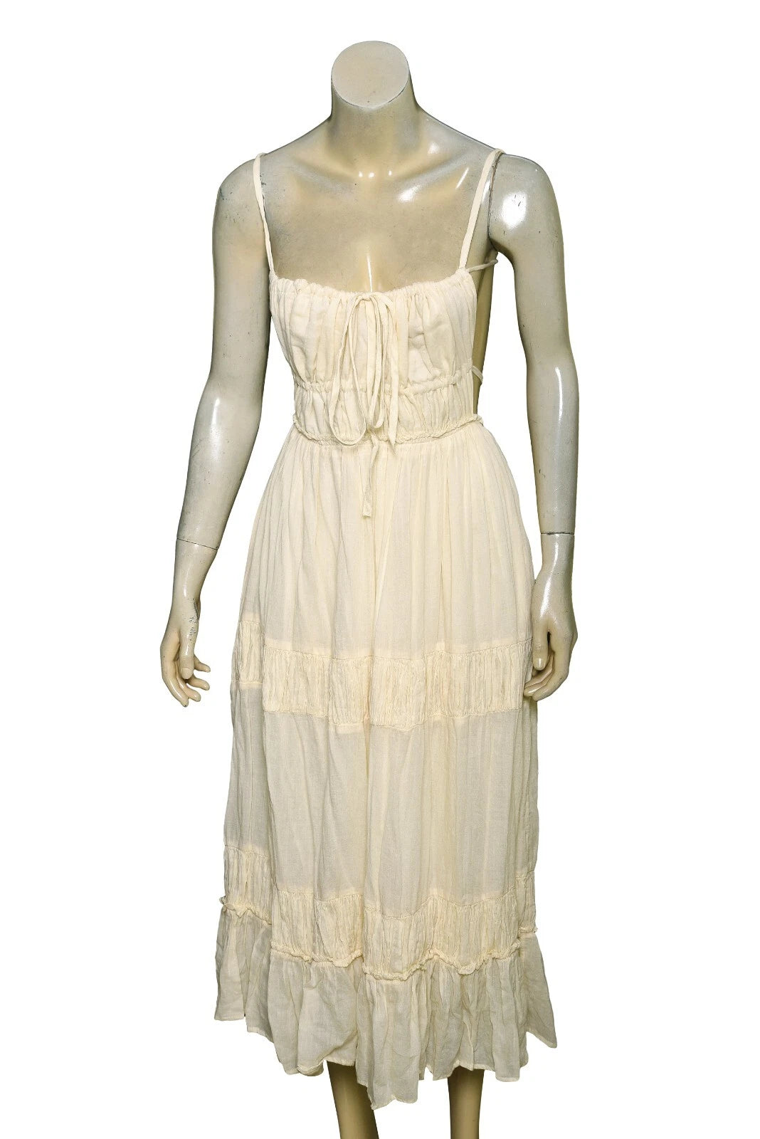 Free People Taking Sides Maxi Dress – front view cream