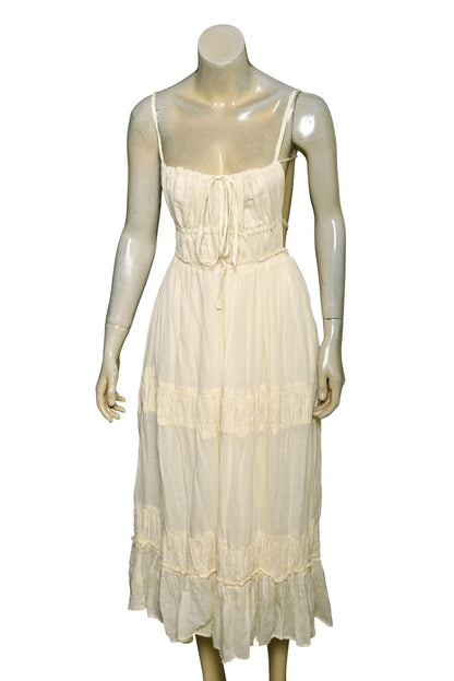 Free People Taking Sides Maxi Dress – front view cream