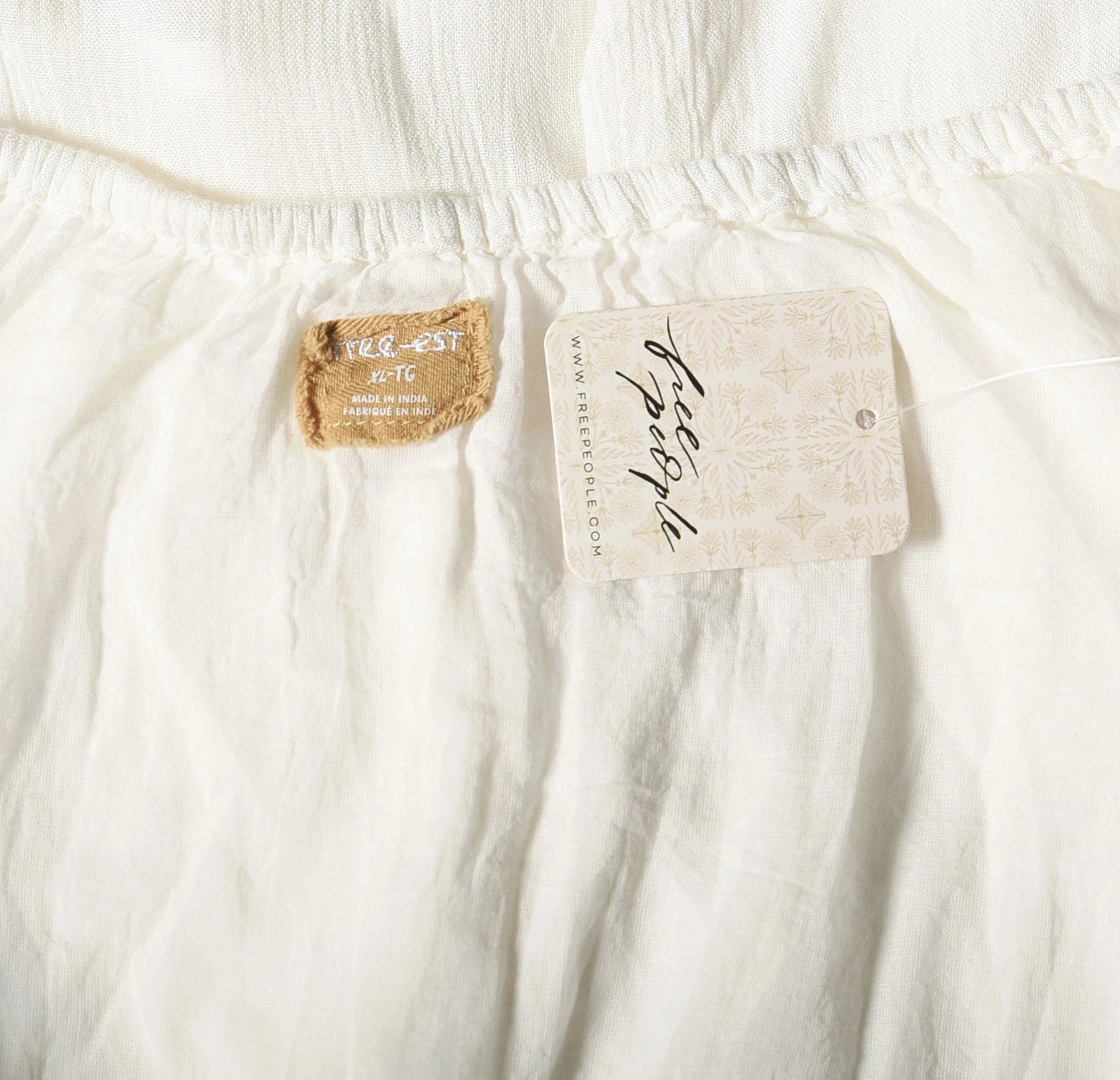 Free People Trail Of Flowers Maxi – tag label xl ivory