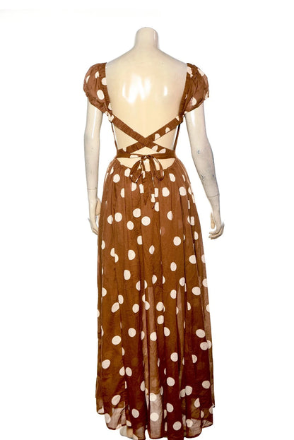 Free People Ultraviolet Dress – back view brown