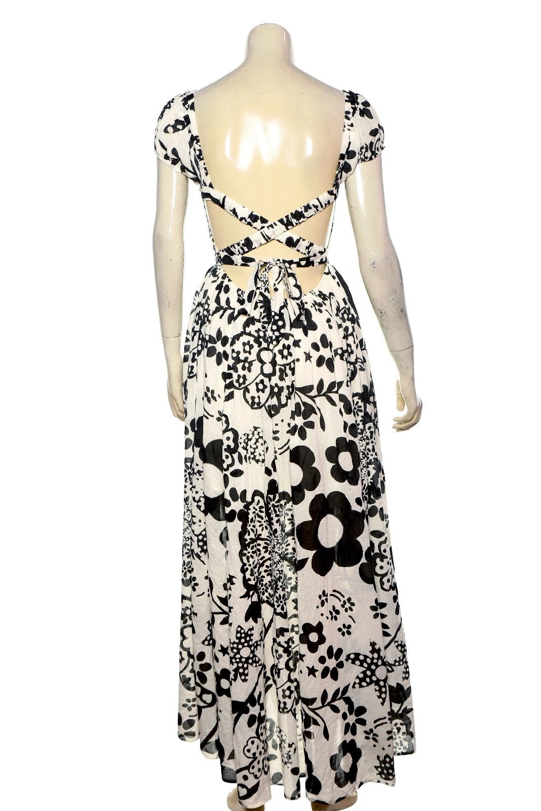 Free People Ultraviolet Dress – back view ivory