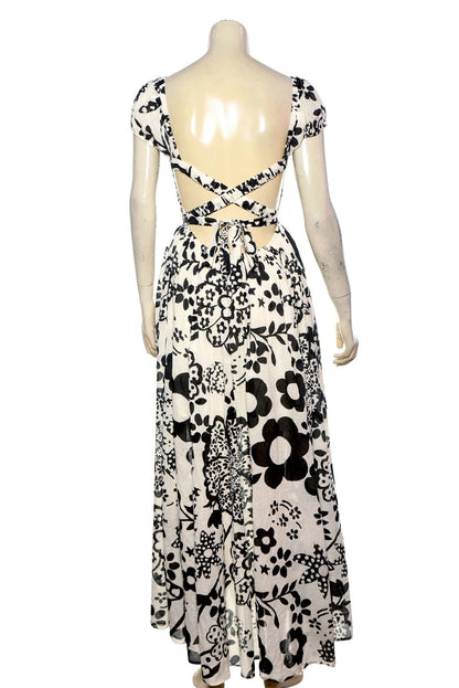 Free People Ultraviolet Dress – back view ivory