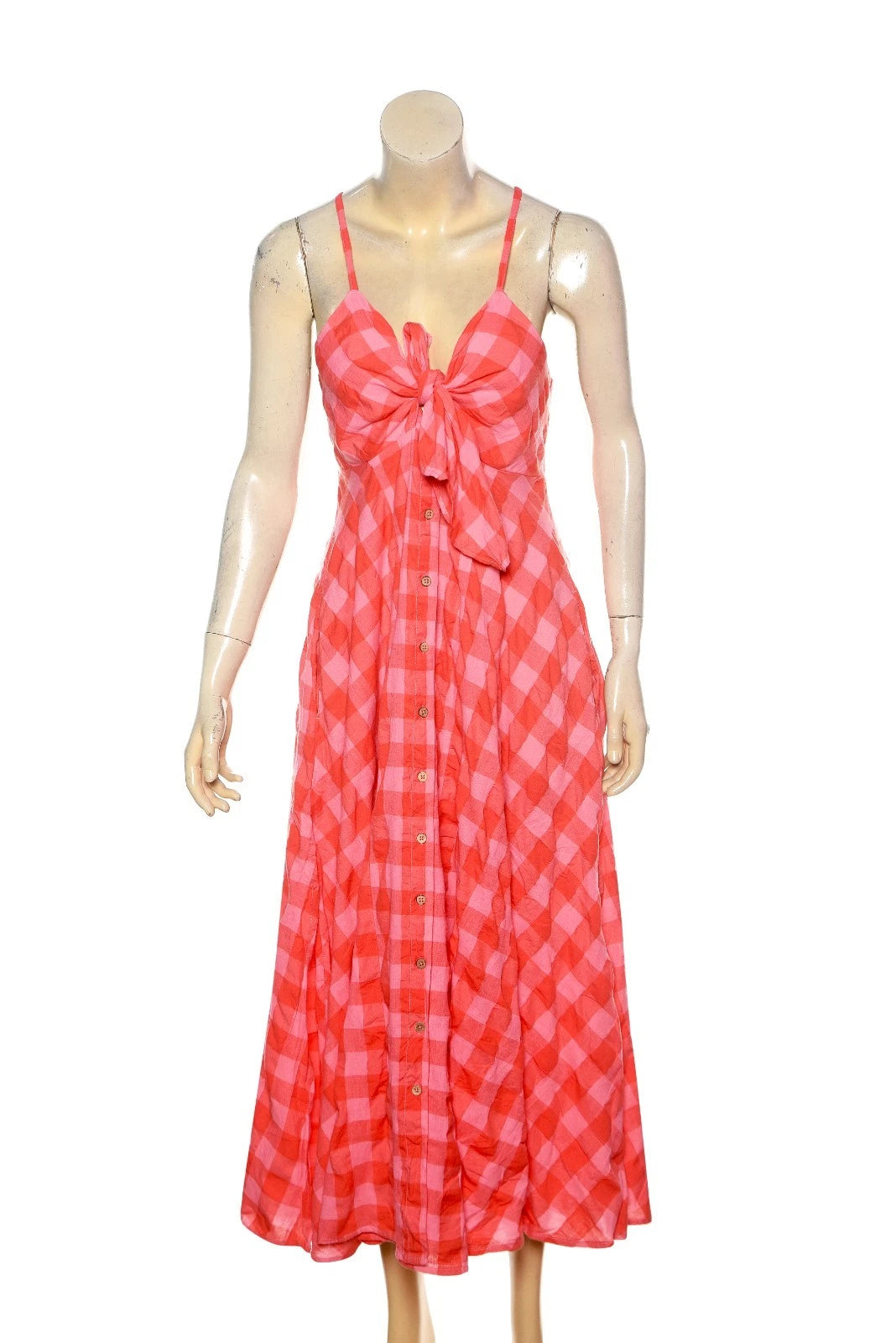 Free People Via Midi Dress – front view red