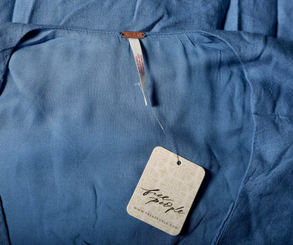 Free people Vintage Summer Midi Dress – label tag blue