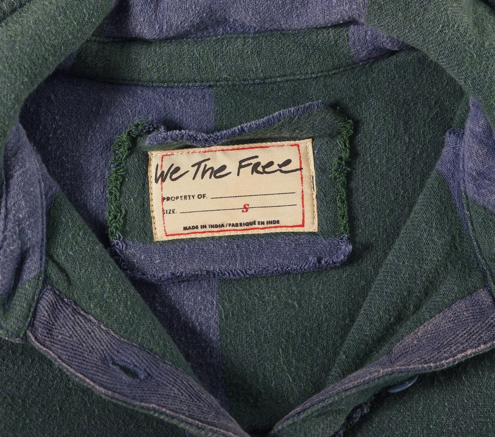 Free People We The Free Arizona Sky Striped Pullover – label size green blue