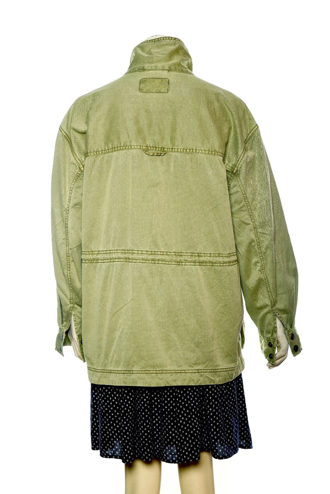 Free People We The Free Arya Utility Jacket – back view green