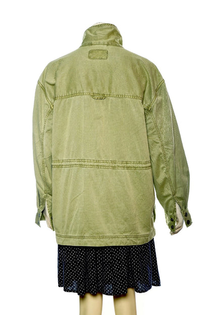Free People We The Free Arya Utility Jacket – back view green