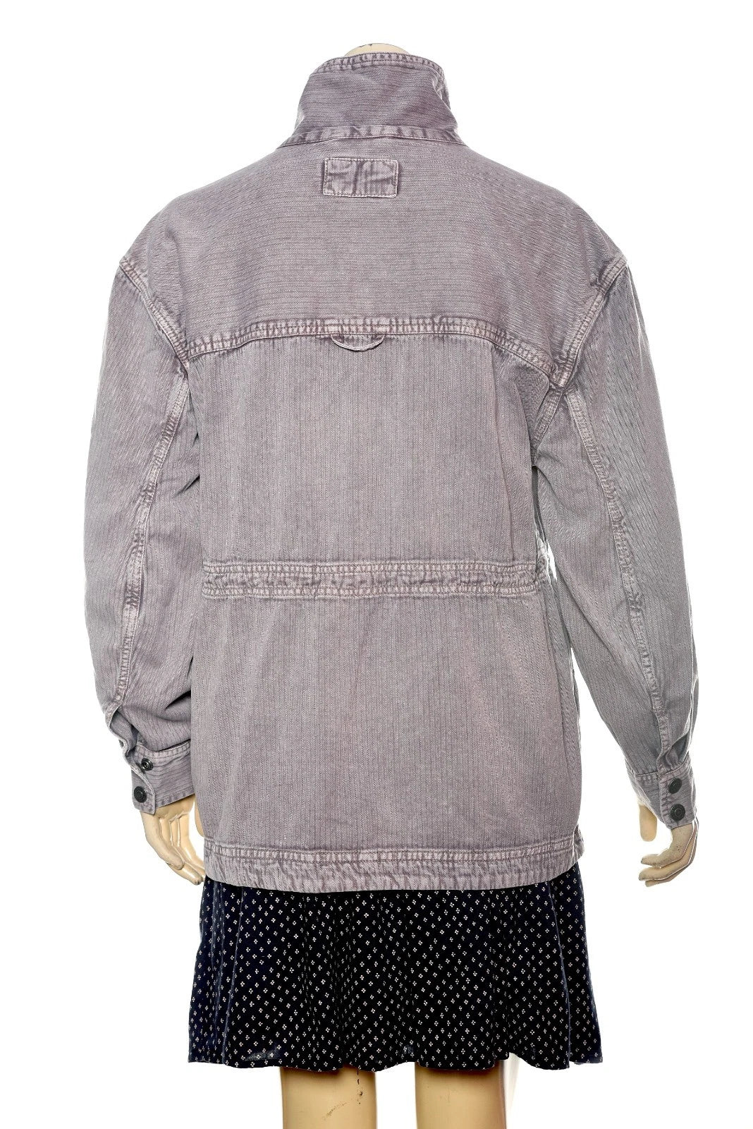 Free People We The Free Arya Utility Jacket – back view wine