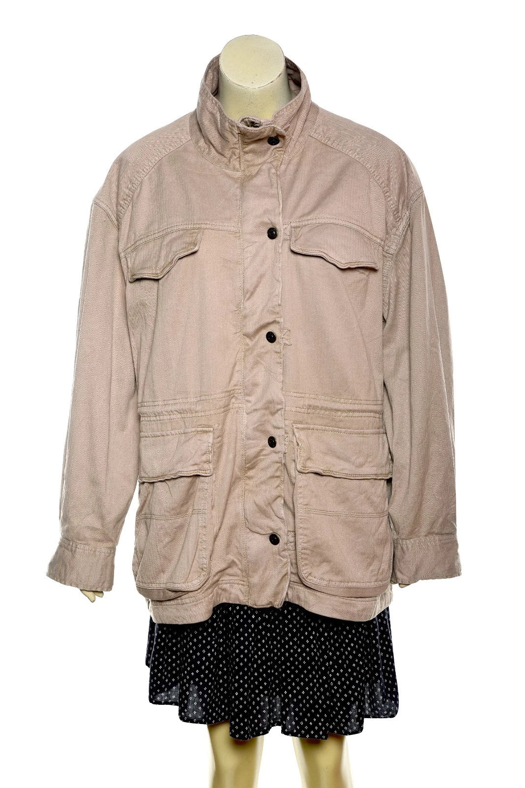 Free People We The Free Arya Utility Jacket – front view brown
