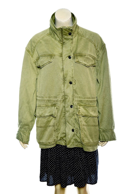 Free People We The Free Arya Utility Jacket – front view green