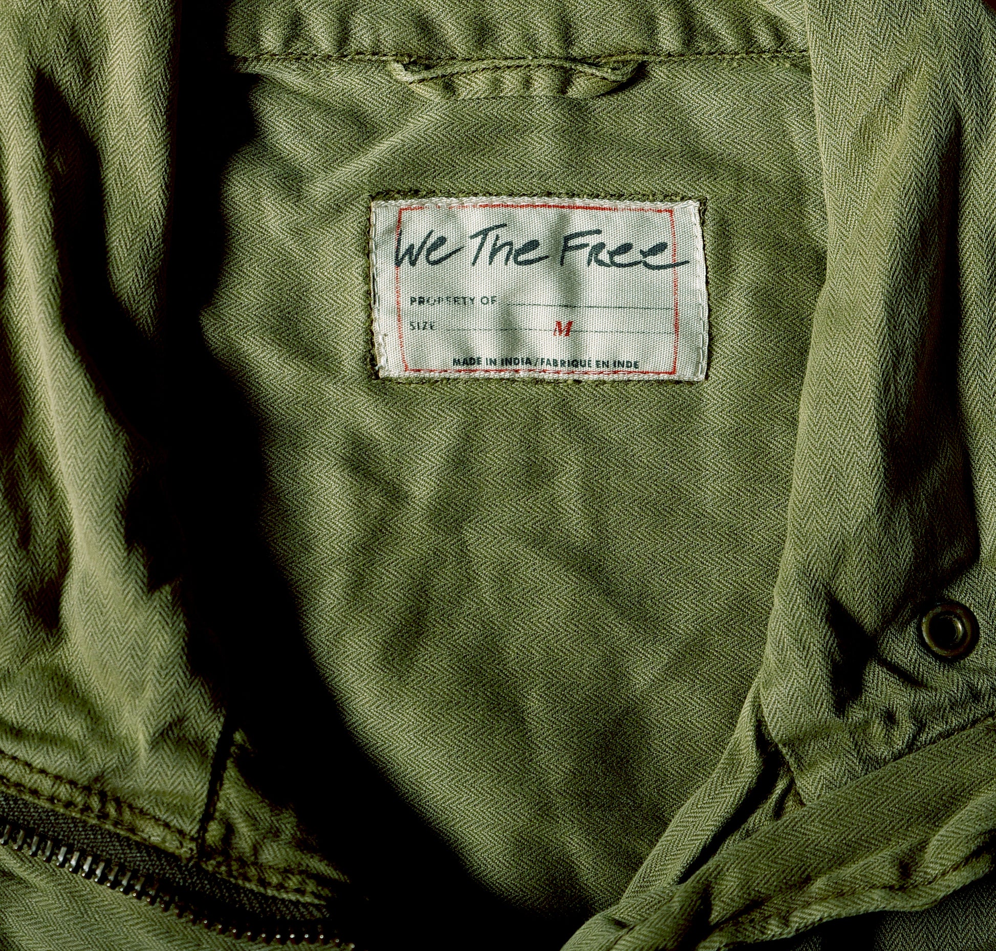Free People We The Free Arya Utility Jacket – label m green