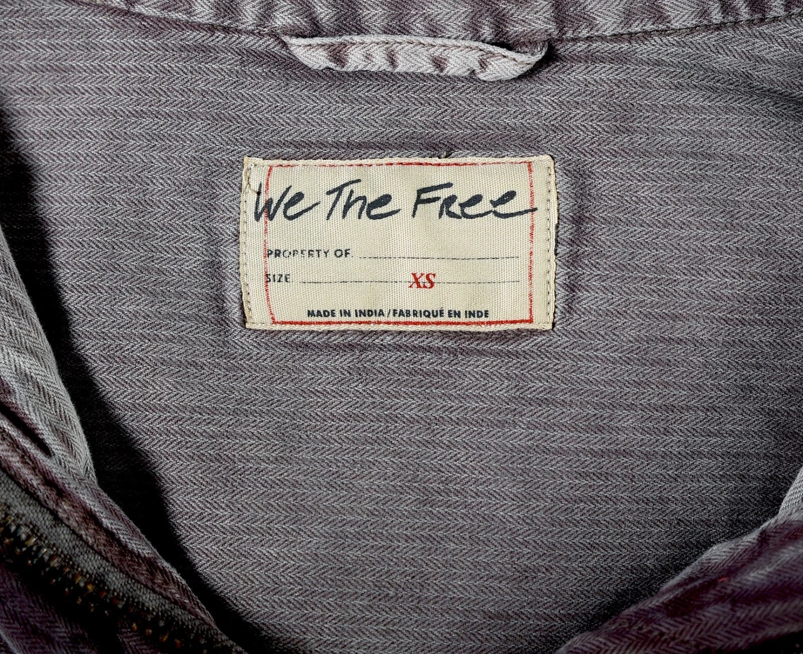 Free People We The Free Arya Utility Jacket – label size wine