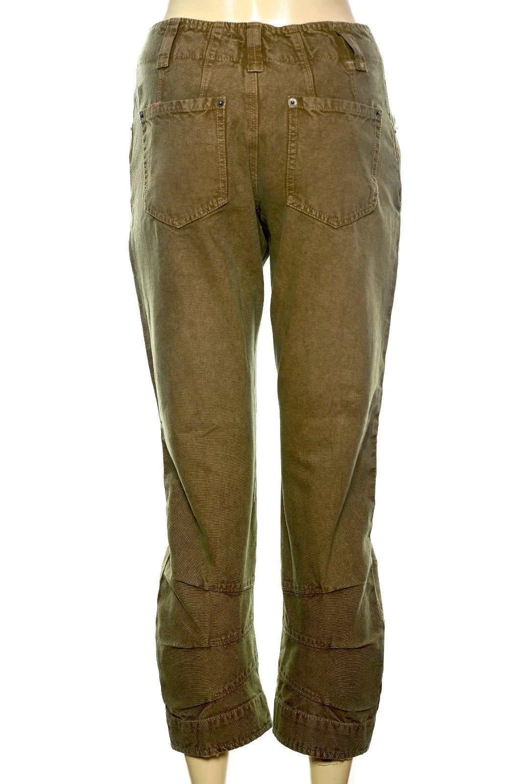 Free People We The Free Supersonic Slim Pants – back view green