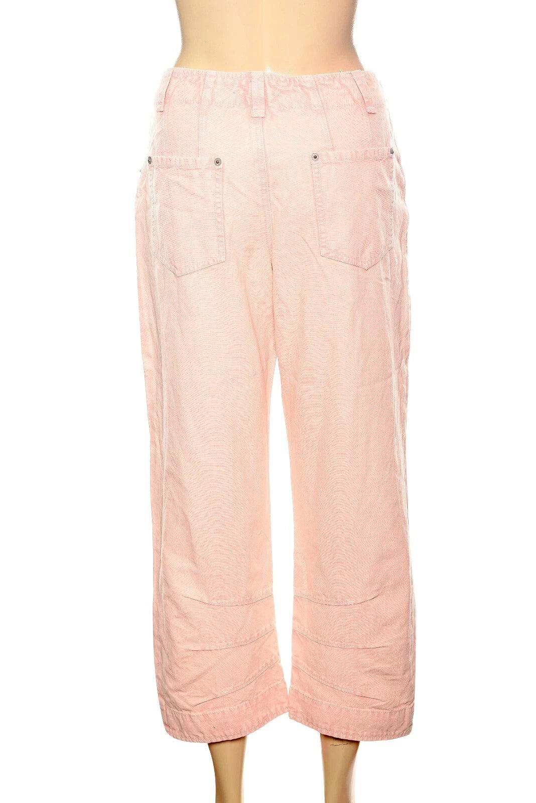 Free People We The Free Supersonic Slim Pants – back view pink