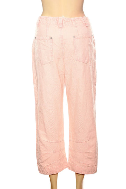 Free People We The Free Supersonic Slim Pants – back view pink