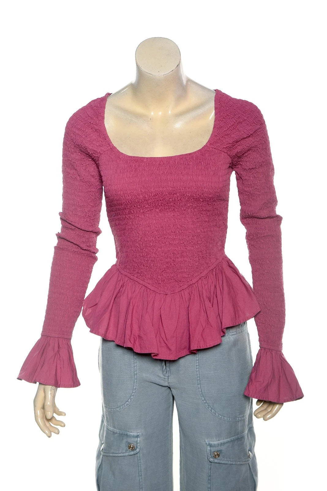 Free People Tropical Vibes Top – front view pink