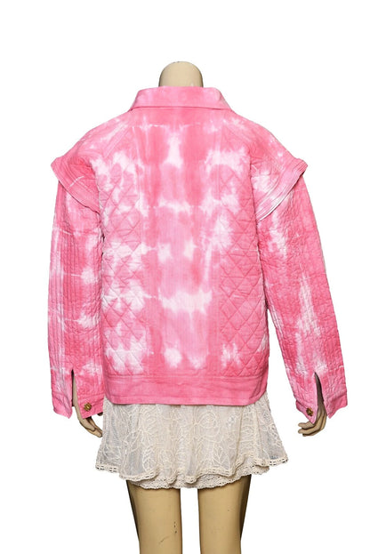 LoveShackFancy Adelade Jacket – back view pink