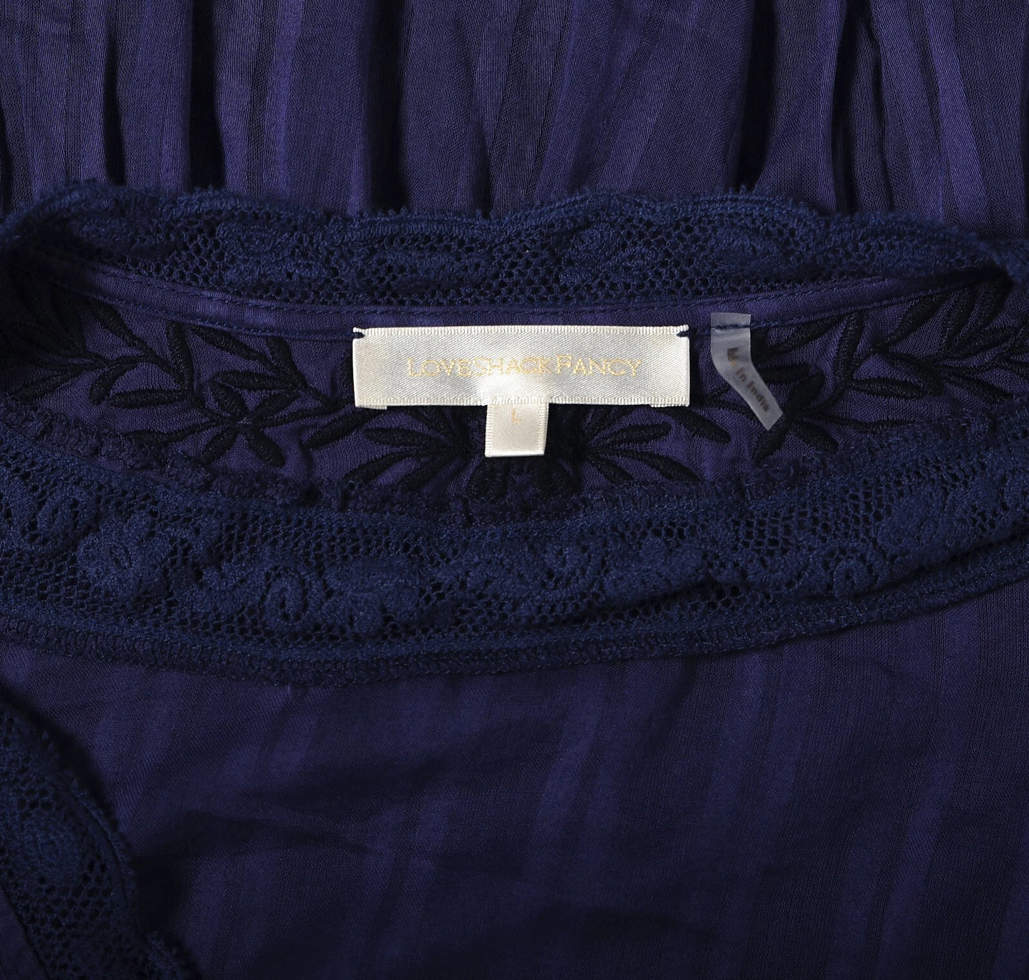 LoveShackFancy Aneesha Dress – label size blue