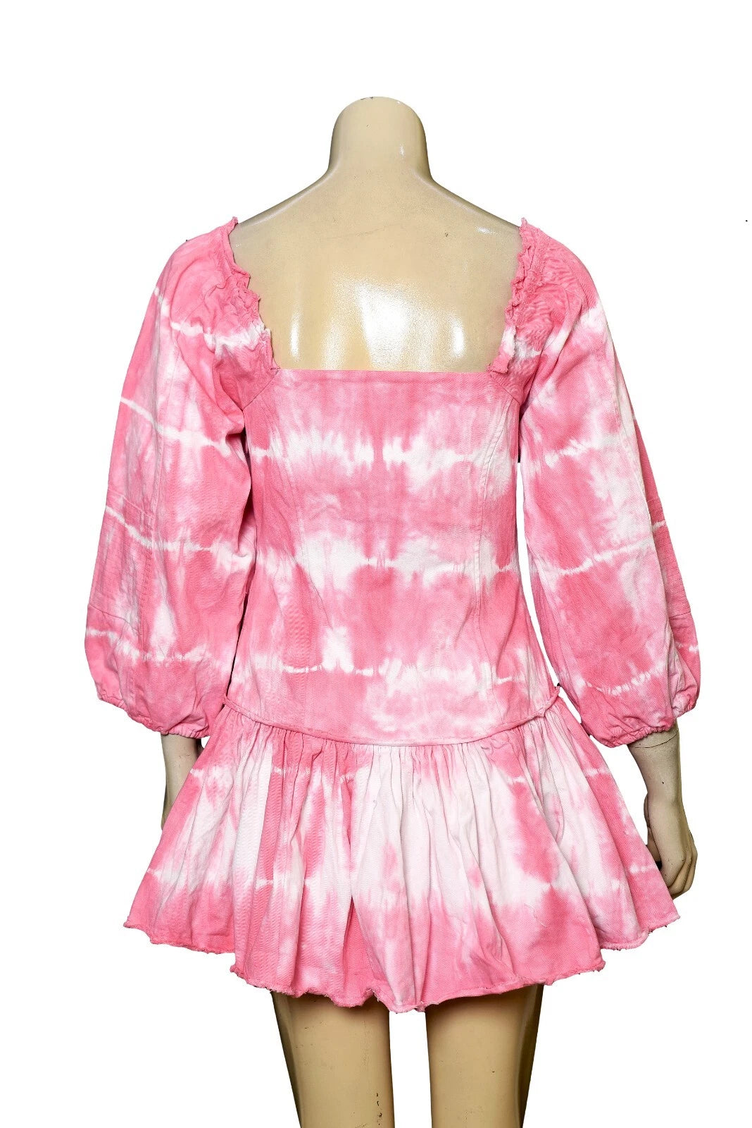 LoveShackFancy Chai Dress – front view pink