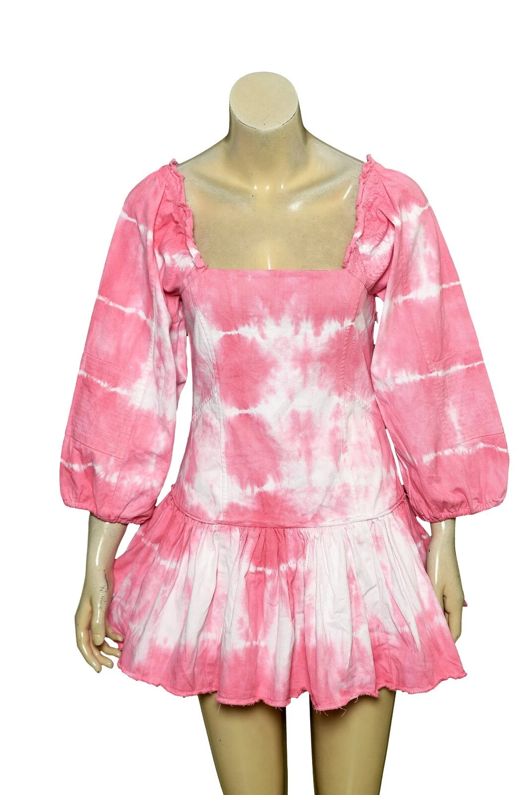 LoveShackFancy Chai Dress – back view pink