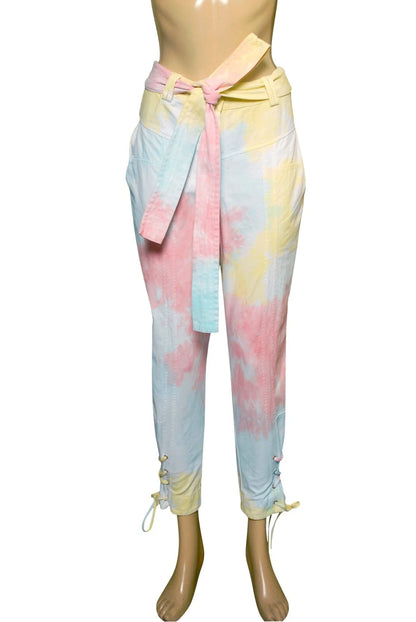 LoveShackFancy Tao Pant – front view multicolor