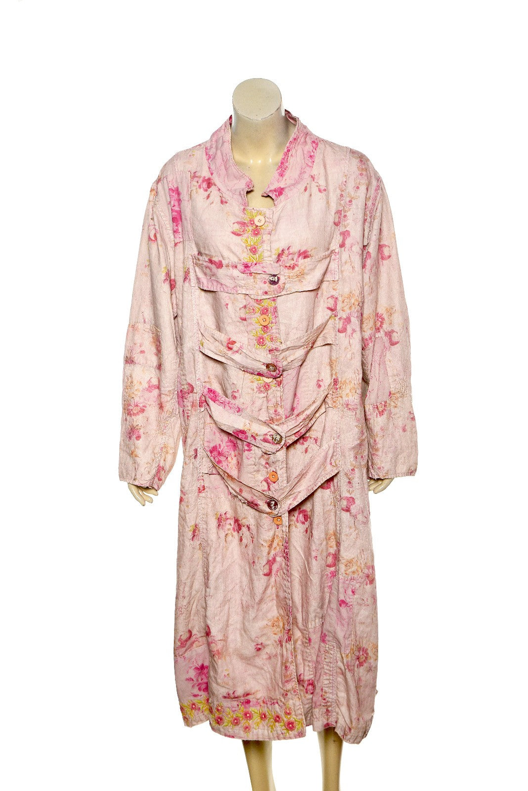 Magnolia Pearl Love Bernice Duffle Coast Jacket – front view pink