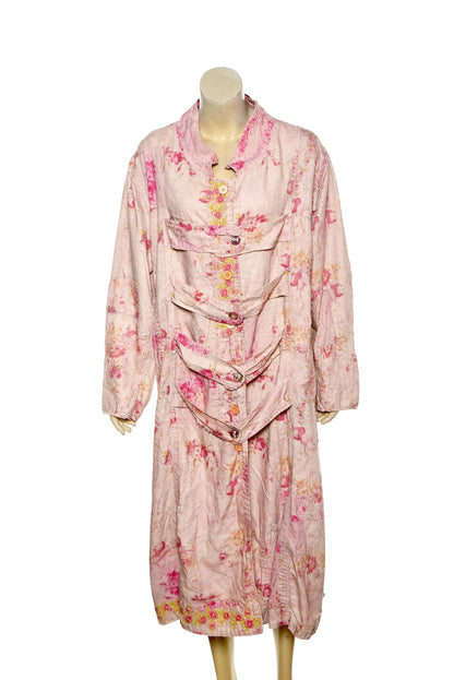 Magnolia Pearl Love Bernice Duffle Coast Jacket – front view pink