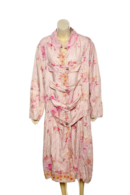 Magnolia Pearl Love Bernice Duffle Coast Jacket – front view pink