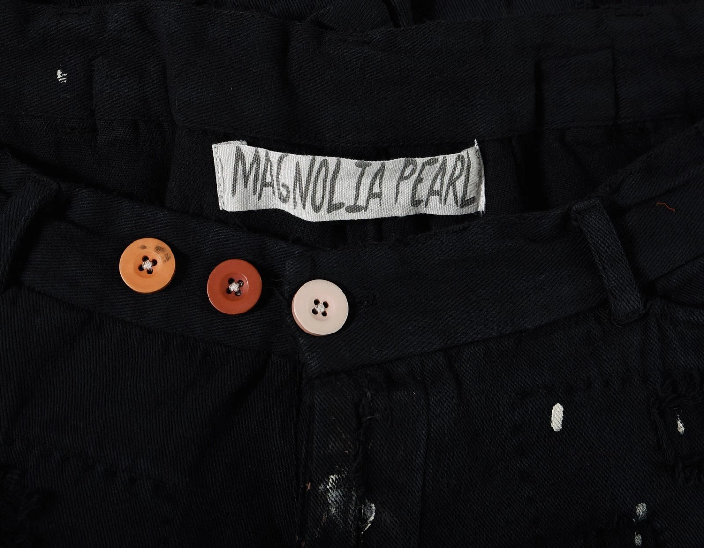 Magnolia Pearl Love Peace Miner Pants – label black