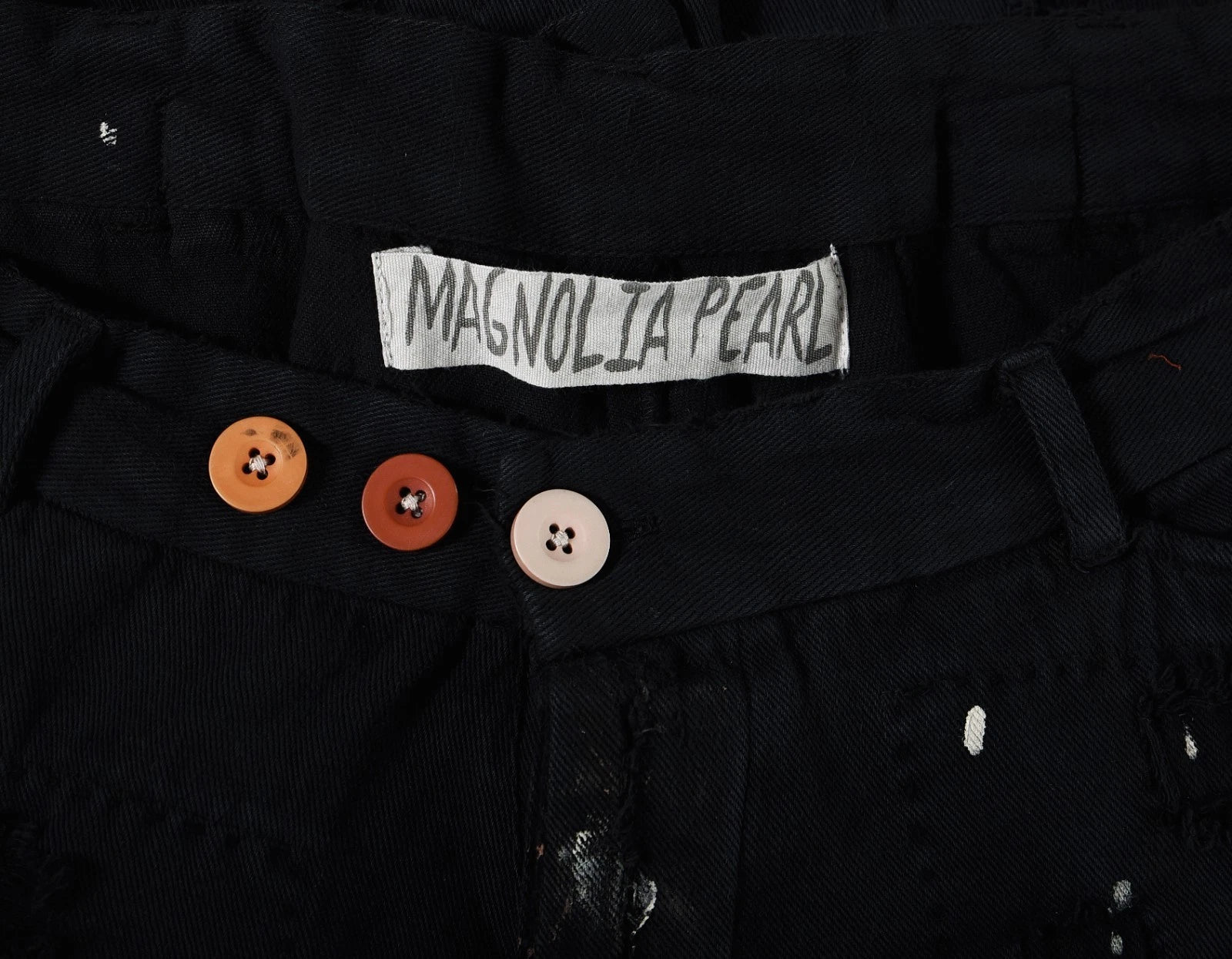 Magnolia Pearl Love Peace Miner Pants – label black