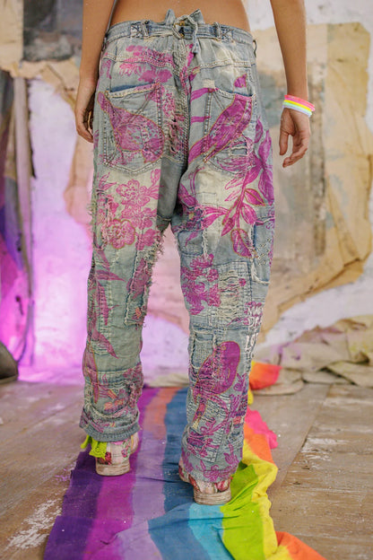 Magnolia Pearl Love Valentino Miner Denim – back on model blue
