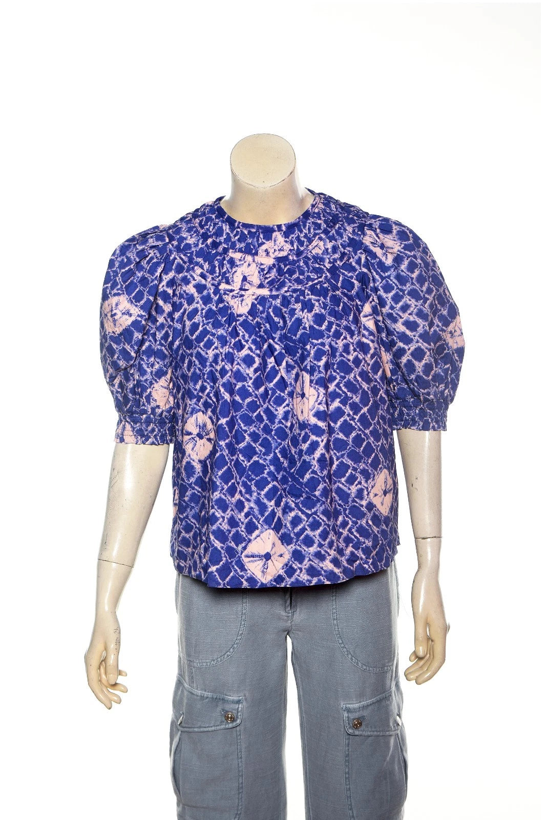 Ulla Johnson Carmela Top – front view blue