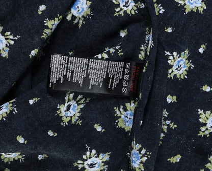 Urban Outfitters Light Before Dark Bex Floral Print Lingerie Slip Dress – washcare black